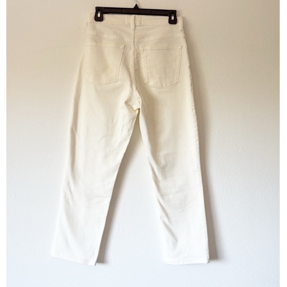 Everlane Cheeky Jeans Crop Size 25 Cream - Picture 3 of 9
